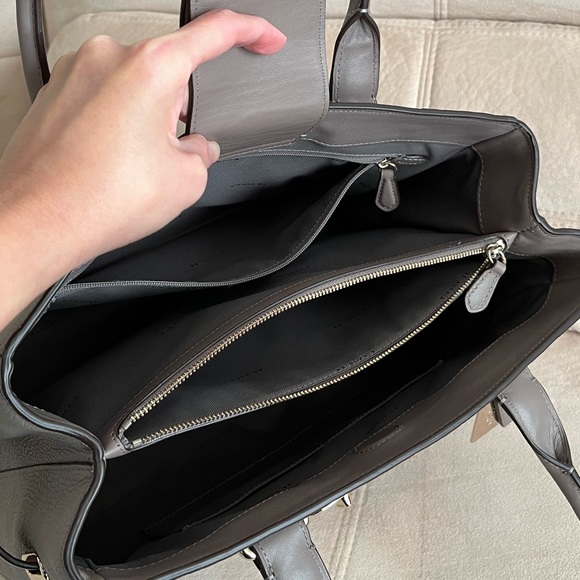 Coach Leather Handbag, Satchel, Tote - Picture 12 of 14